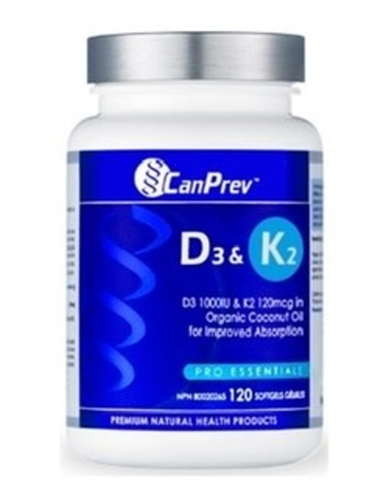 CanPrev CANADIAN - D3 & K2 - Canprev  (120caps)