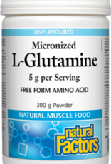 Natural Factors L-Glutamine - Micronized Powder - Natural Factors (300g)
