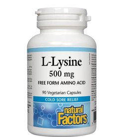 Natural Factors CANADIAN - L-Lysine 500mg (90vc)