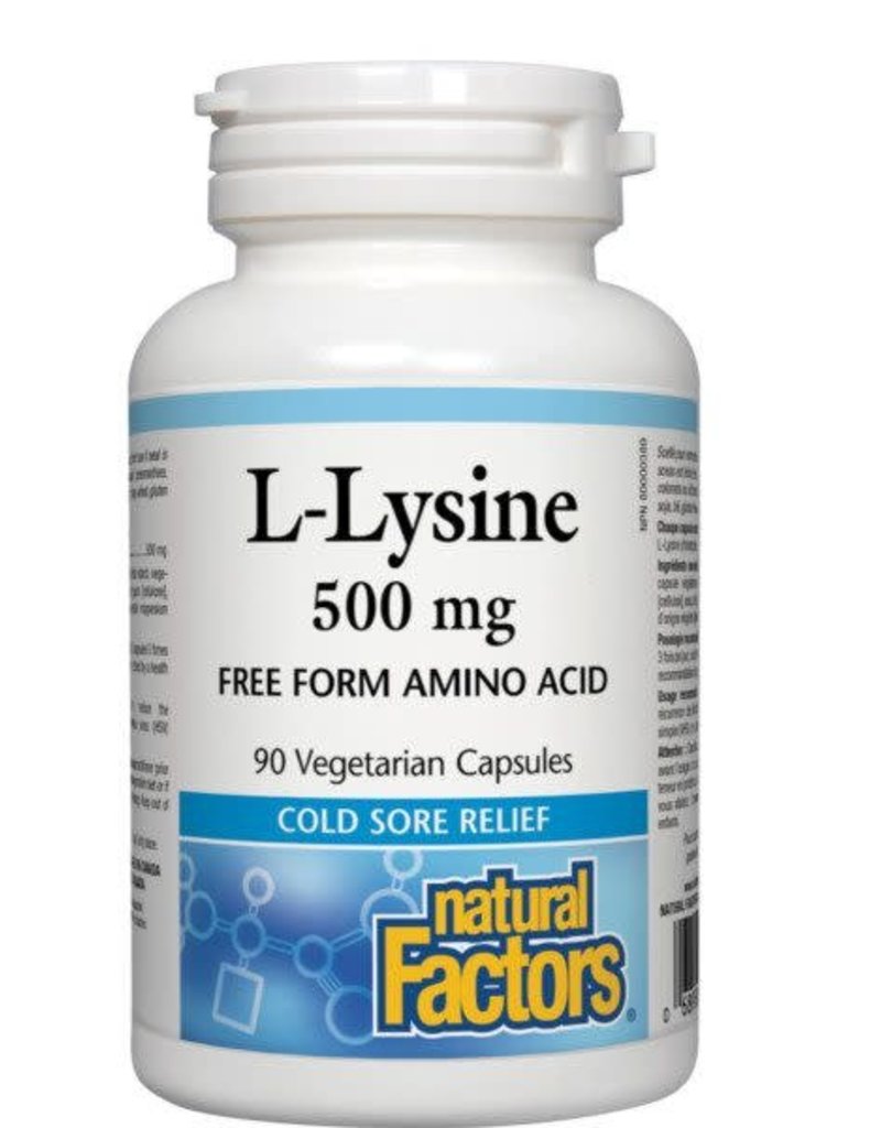 Natural Factors CANADIAN - L-Lysine 500mg (90vc)