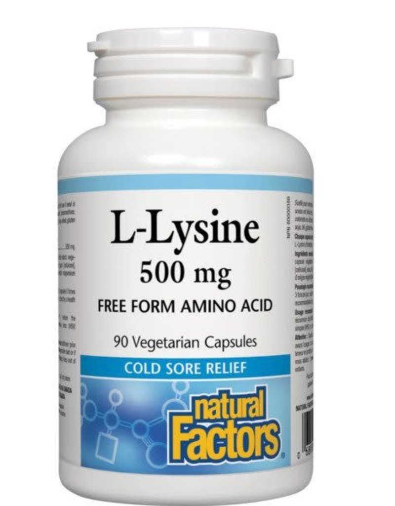 Natural Factors L-Lysine 500mg (90vc)