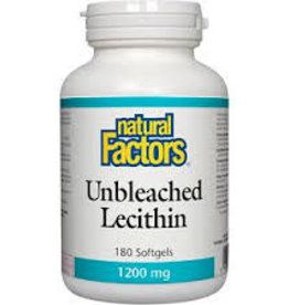 Natural Factors CANADIAN  - Lecithin - Unbleached 1200mg (180 softgels)