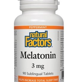 Natural Factors CANADIAN - Melatonin Sublingual 3mg (90tb)