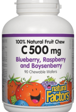 Natural Factors Vitamin C Chewable Boysenberry (500mg)