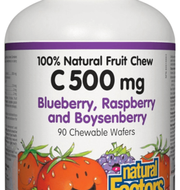 Natural Factors Vitamin C Chewable Boysenberry (500mg)