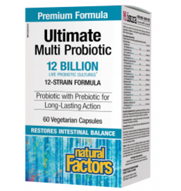 Natural Factors Probiotics - Ultimate Multi - 12 Billion CFU (60 caps)