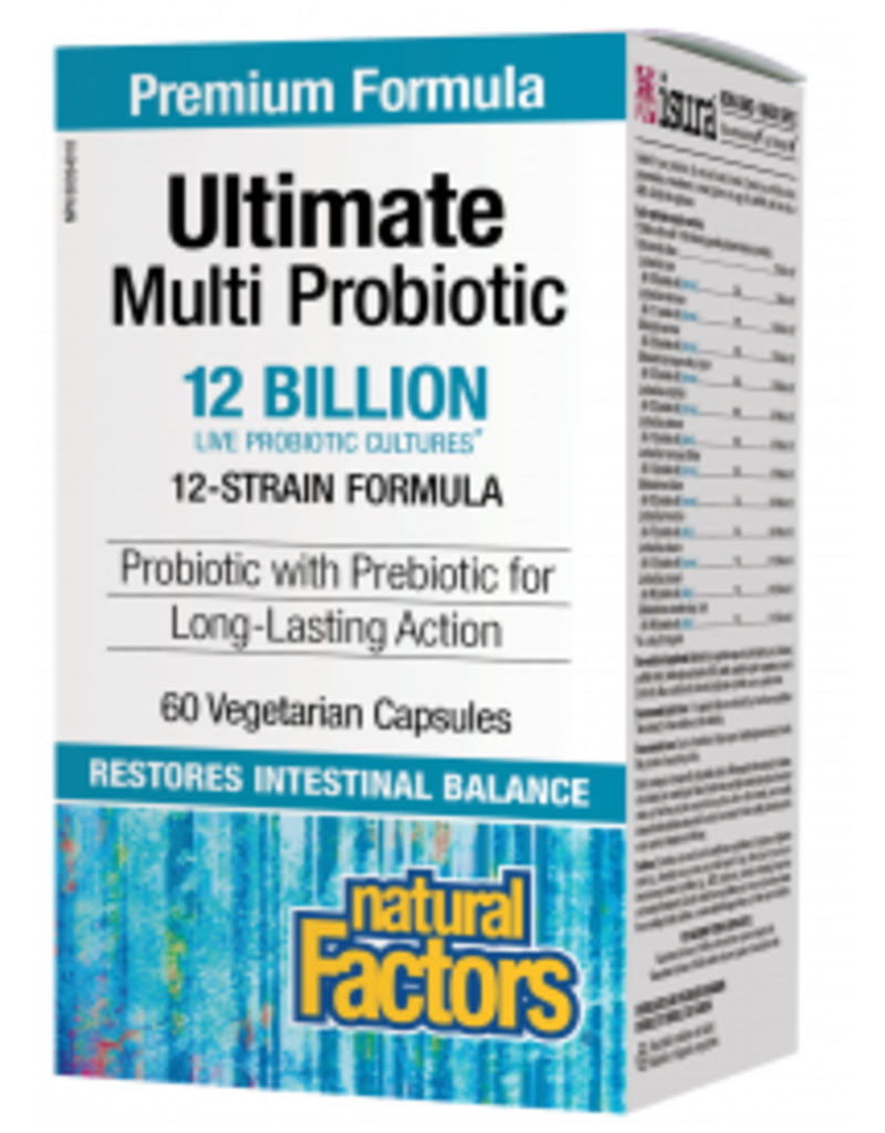 Natural Factors Probiotics - Ultimate Multi - 12 Billion CFU (60 caps)