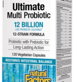 Natural Factors Probiotics - Ultimate Multi - 12 Billion CFU (120 caps)