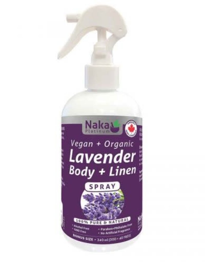 Naka CANADIAN - Body + Linen Spray - Vegan Organic - Lavender (340mL)