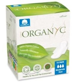 Menstrual Pads - Organ(y)c Cotton  Wings- Moderate Flow (10pcs)
