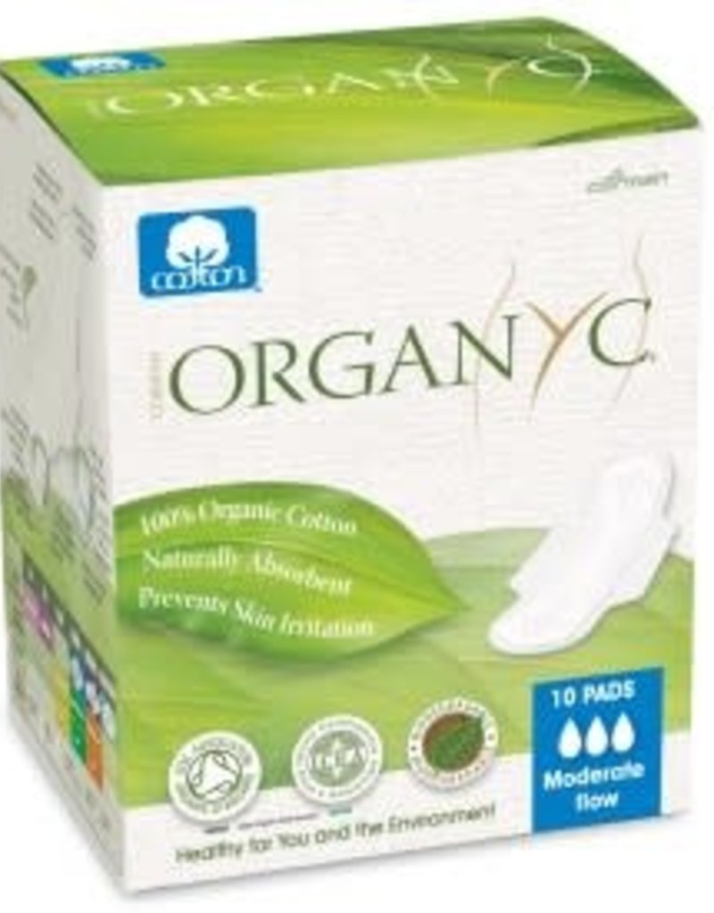 Menstrual Pads - Organ(y)c Cotton  Wings- Moderate Flow (10pcs)