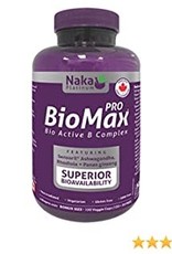 Naka CANADIAN - Vitamin B - PRO BioMax Active B Complex (150 caps)