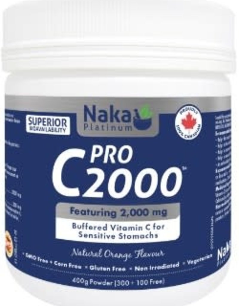 Naka CANADIAN - Vitamin C - PRO C2000 Powder (400g)