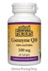 Natural Factors CANADIAN  - Coenzyme Q10 100mg (60sg)