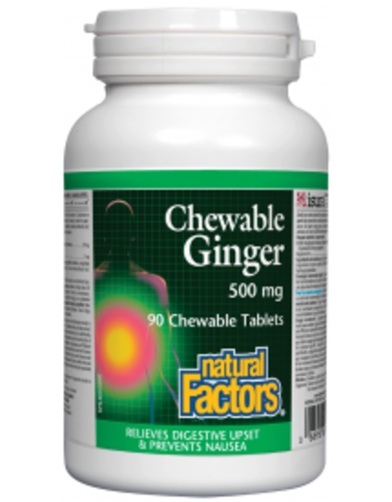 Natural Factors CANADIAN - Ginger - Chewable, 500mg (90 tabs)
