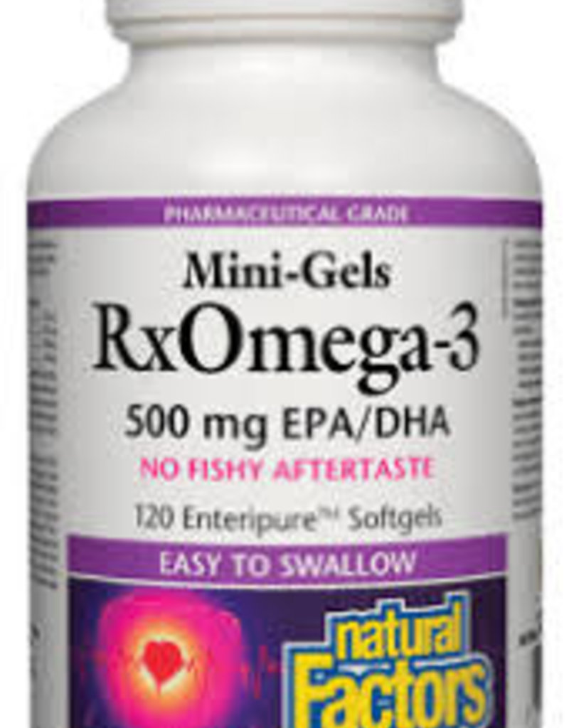 Natural Factors Omega 3's - Mini-Gels RxOmega-3 500mg (120 softgels)