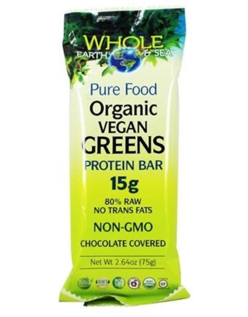 Protein Bar - Organic Vegan Greens - Chocolate Covered (75g)