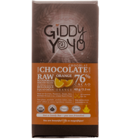 Dark Chocolate - Raw Orange 76% Cacao (62g)