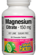 Natural Factors CANADIAN - Magnesium - Cirate 150mg (60 chewable)