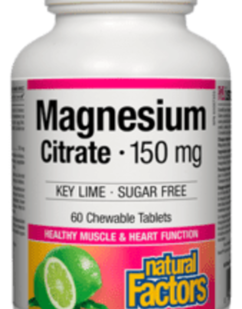Natural Factors CANADIAN - Magnesium - Cirate 150mg (60 chewable)
