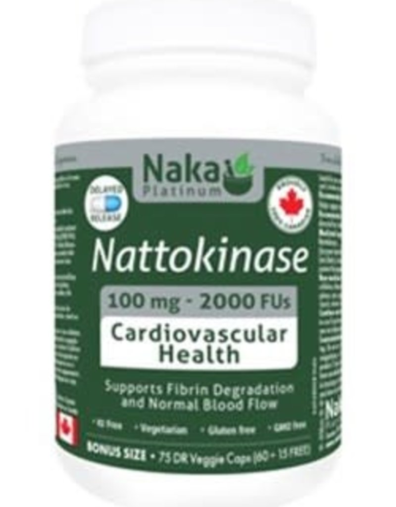 Naka CANADIAN  -  Nattokinase 100mg - 2000FUs (75 caps)