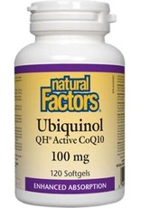 Natural Factors CANADIAN  - Ubiquinol - Active CoQ10 100mg (120 softgels)