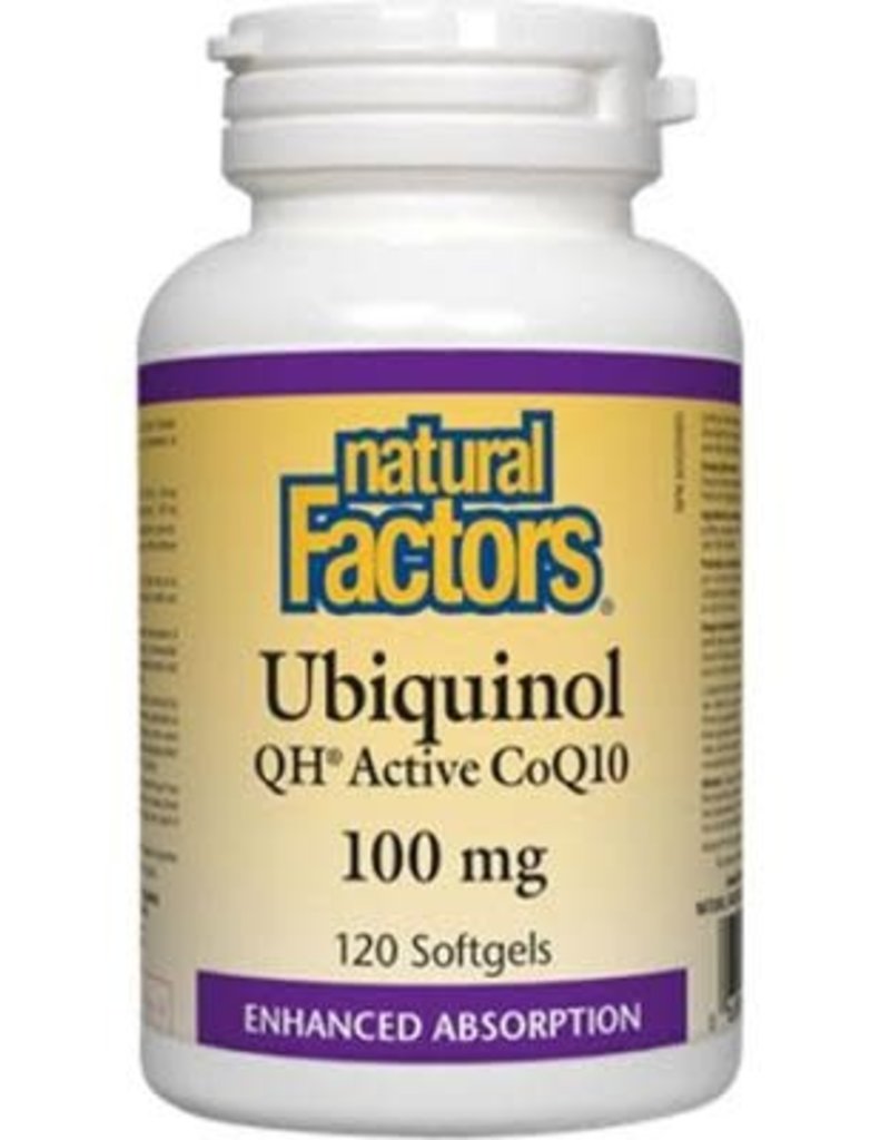 Natural Factors CANADIAN  - Ubiquinol - Active CoQ10 100mg (120 softgels)