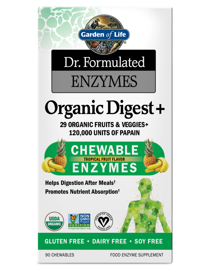 Garden Of Life Organic Digest + Enzymes - Chewable (90 tabs)