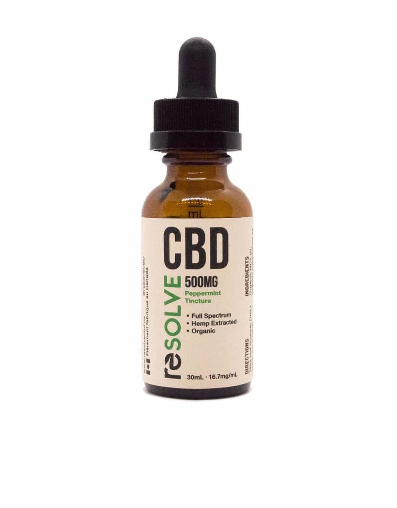 Resolve CBD CANADIAN - CBD Oil Peppermint 500mg (30ml)