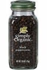 Black Peppercorns - Organic/ Glass (75g)