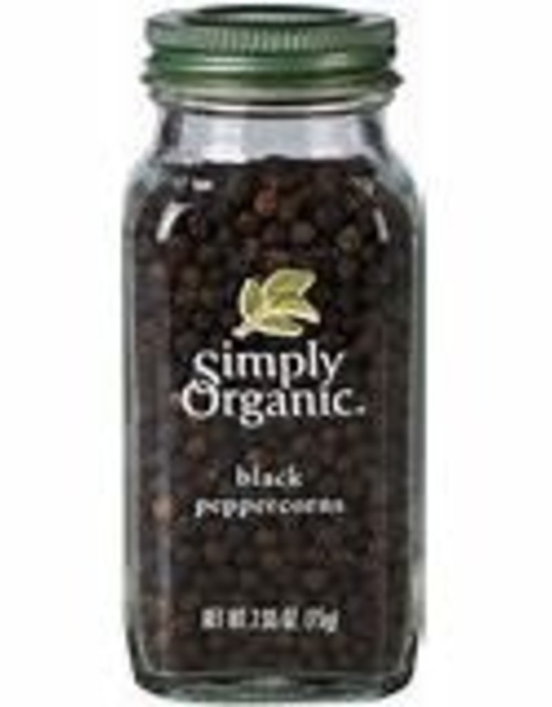Black Peppercorns - Organic/ Glass (75g)