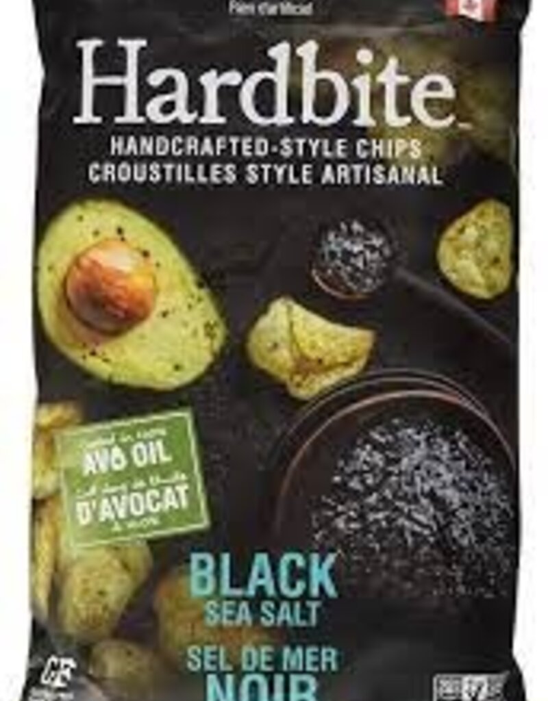 CANADIAN - Potato Chips  - Black Sea Salt - Hardbite (128g)