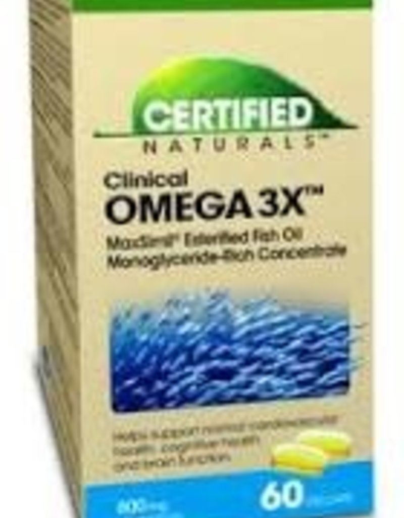 Certified Naturals CANADIAN - Omega 3 - Clinical Omega 3 X (60cp)