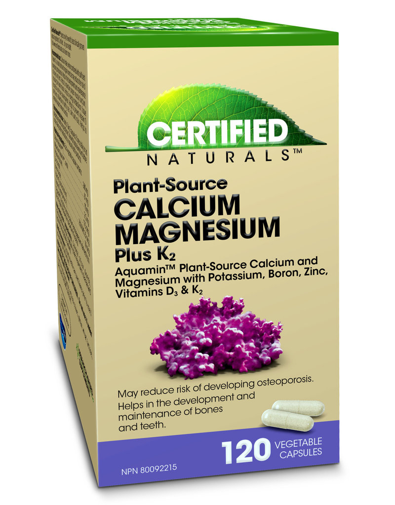 Certified Naturals CANADIAN - Calcium Magnesium Plant Source (120vc)