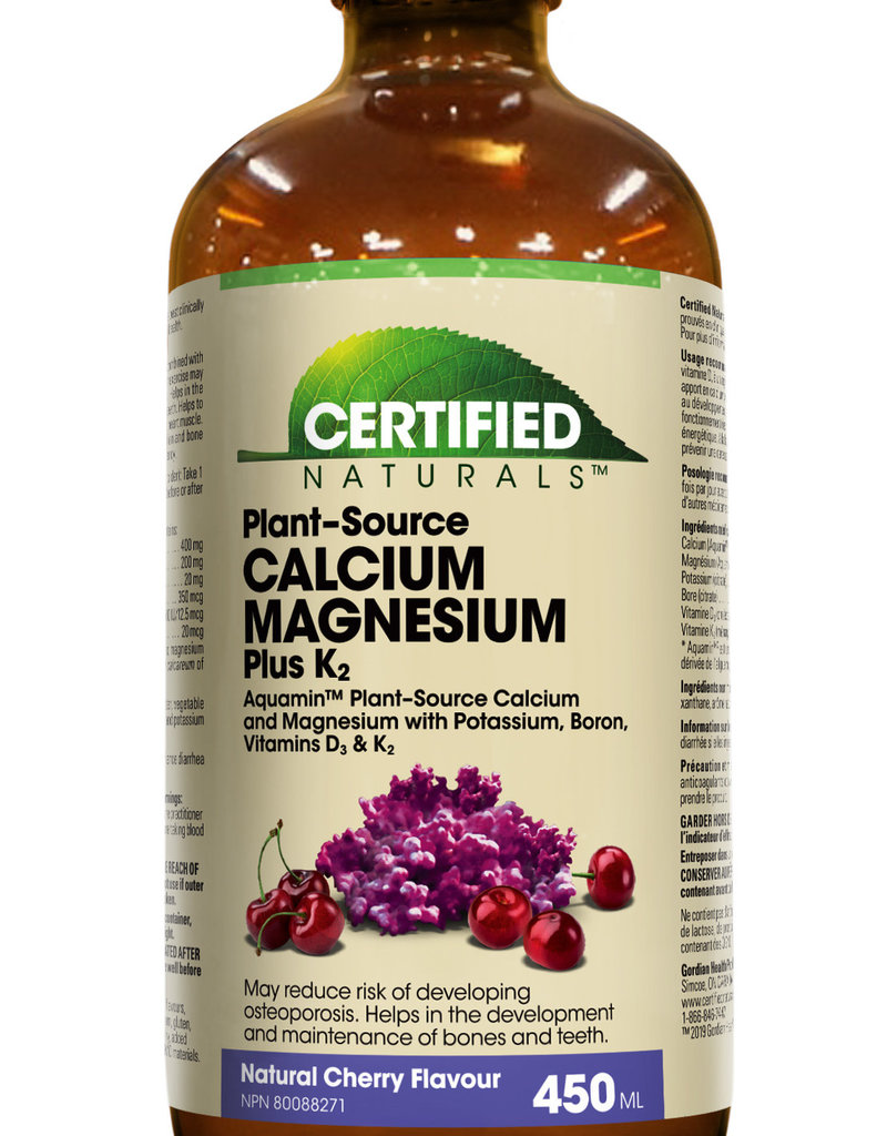 Certified Naturals Calcuim Magnesuim Liquid Complex - Cherry (450ml)