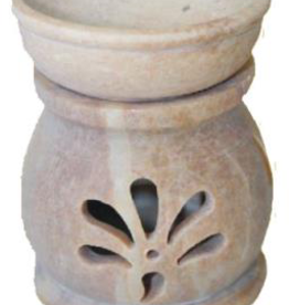 Diffuser - Natural Soapstone - Flowers