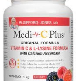 Medi-C Plus - Vitamin C & L-Lysine Berry with Magnesium Ascorbate - Berry (600g)