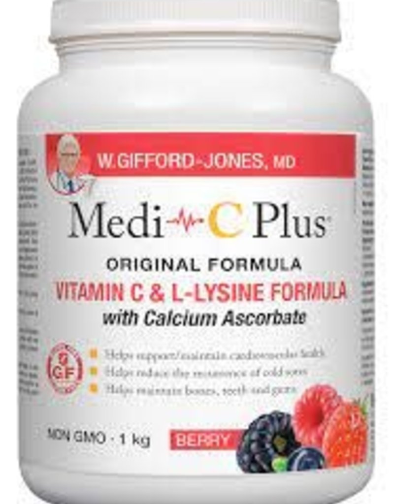 Medi-C Plus - Vitamin C & L-Lysine Berry with Magnesium Ascorbate - Berry (600g)