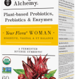 Living Alchemy Woman's Flora - Digestive, Vaginal, UT Support (60cp)