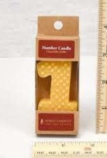 Candle - 100% Beeswax - Number 1