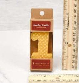 Candle - 100% Beeswax - Number 1