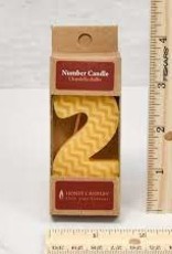 Candle - 100% Beeswax - Number 2