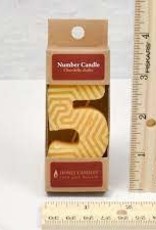 Candle - 100% Beeswax - Number 5