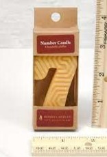 Candle - 100% Beeswax - Number 7