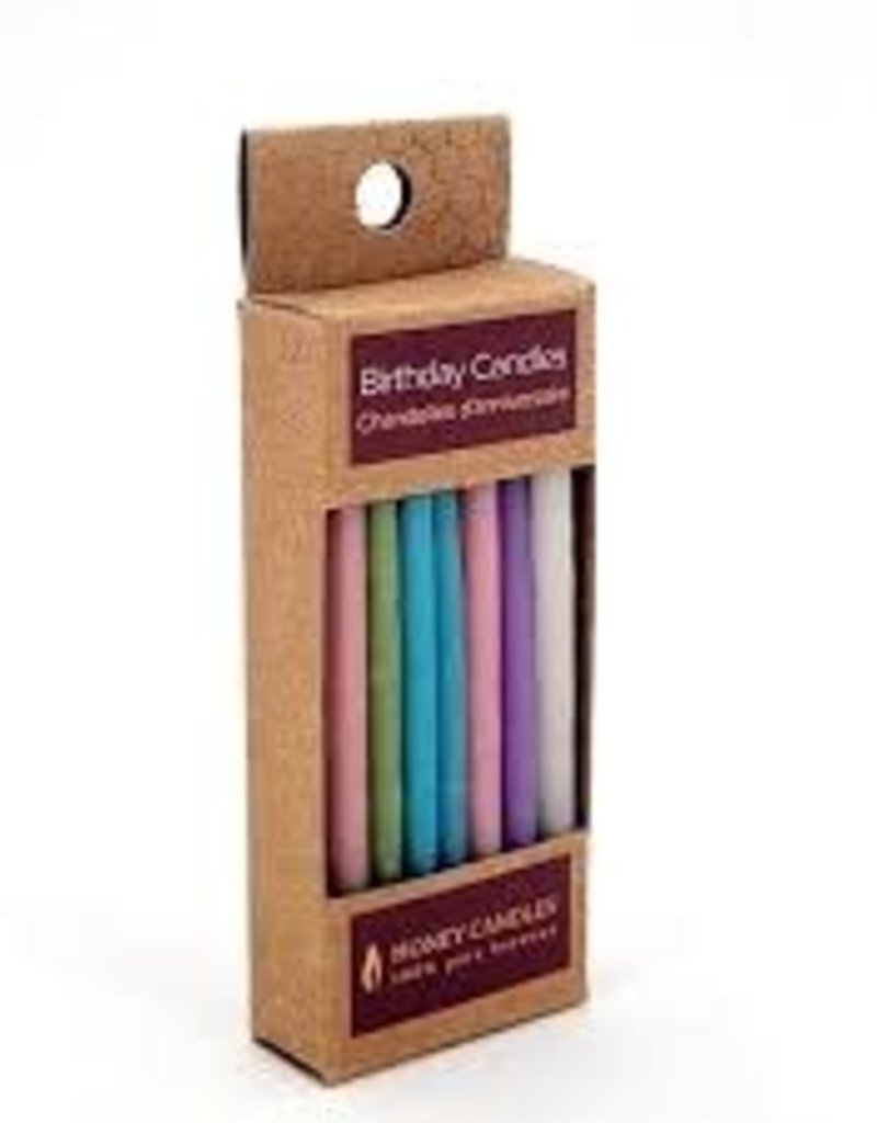 Candle - Birthday 100% Beeswax - Pastel (20pcs)