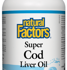 Natural Factors CANADIAN - Omega 3 - Super Cod Liver Oil (180sg)