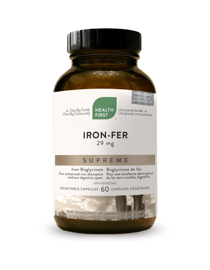Health First CANADIAN - Iron Bisglycinate  Supreme HFN (60cp)