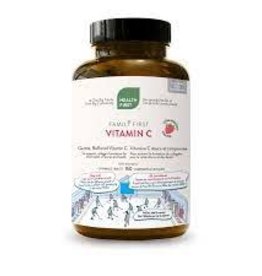 Health First CANADIAN - Vitamin C - Buffered, Gentle, Chewable 400mg - Strawberry HFN (150chews)