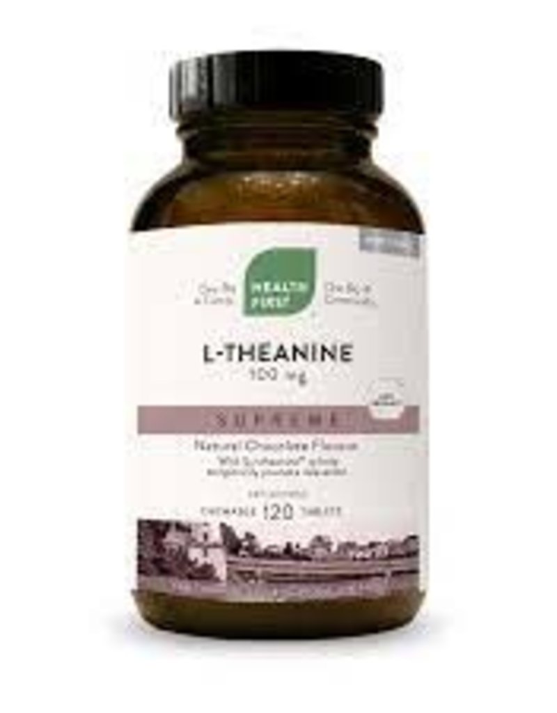 Health First CANADIAN - L-Theanine 100mg Suntheanine Chewables - Chocolate HFN (120tb)