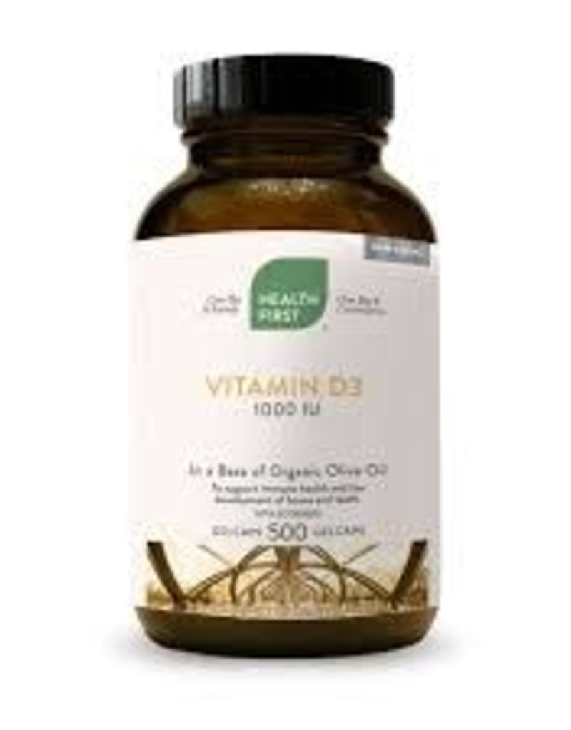 Health First CANADIAN - Vitamin D3  1000IU HFN (500sg)